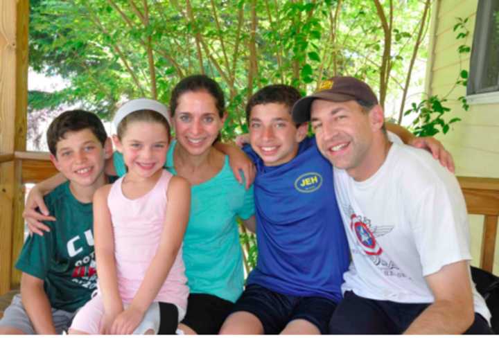 Jared Heller, second from right, will join his parents Jill and Bruce and siblings Jesse and Samantha in the Jingle Bell Walk/Run for Arthritis in Purchase on Saturday, Dec. 12.