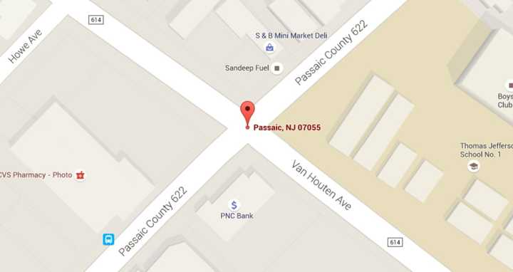 A pedestrian was struck at Van Houten Avenue and Broadway in Passaic Tuesday.