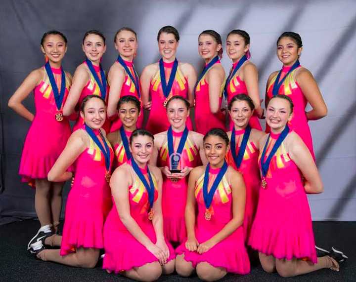 The Shadows, an Open Juvenile team, won first place for the Stamford-based Southern Connecticut Synchronized Skating team.