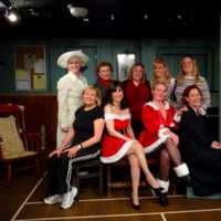 <p> Seen here on the set of Curtain Cal&#x27;s next production - CALENDAR GIRLS - are most of the female cast members taking a break on the night of their first &quot;disrobing.&quot; The production runs in The Dressing Room Theatre, Stamford, January 8 through 24. </p>