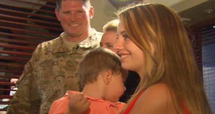 Staff Sgt. Joseph Lemm of West Harrison with his wife, son and stepdaughter. The Air National Guardsman and NYPD detective was killed Monday by a suicide bomber in Afghanistan. His unit was based at Stewart Air Base in Newburgh.