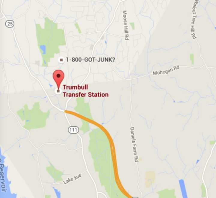 A man was killed when struck by a car at the Trumbull Transfer Station.