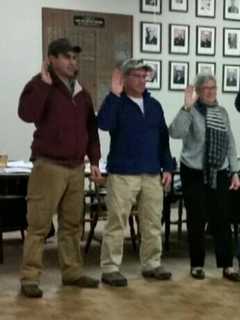 Easton Volunteer Fire Commission Swears In New Officers