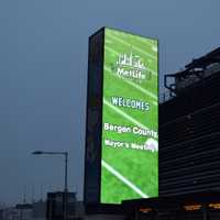 <p>Jim Tedesco speaks to crowd of mayors at the Bergen County Economic Development Conference at Metlife Stadium.</p>