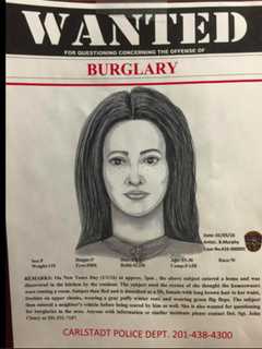 Carlstadt Police Ask Public To Look Out For Female Burglary Suspect