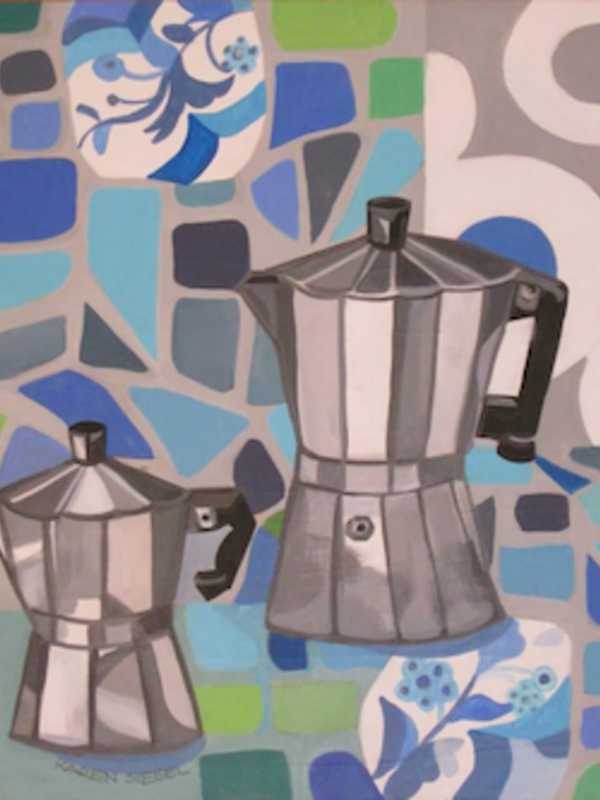 Wilton Library’s Walls Awash With Color During Group Show Opening