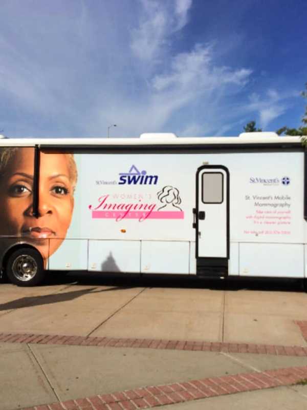 St. Vincent's Mobile Mammography Van Visits Newtown