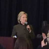 <p>Presidential hopeful Hillary Clinton at a White Plains fundraising breakfast in White Plains earlier this year.</p>