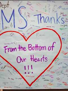 Easton Police Receive Big Thank-You From Helen Keller Students