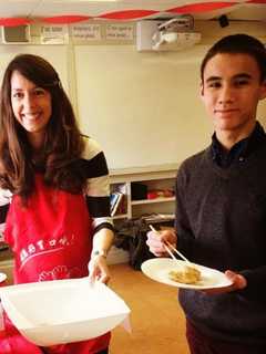 Students Studying Mandarin Make Dumplings For Festival