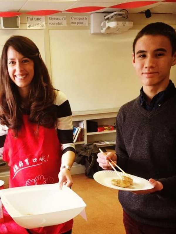 Students Studying Mandarin Make Dumplings For Festival