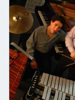 Hear Synchronicity Piano And Percussion Duo Perform At New Canaan Library