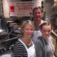 <p>Jimmy Stablein with his wife Kelly and their daughter McKenna at the &quot;Galaxy of Gourmets&quot; fundraising event for STAR  in Norwalk. Stable owns Bogey&#x27;s Grille &amp; Tap Room in Norwalk.</p>