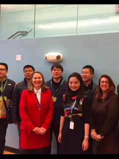 Chinese Students Visit Pelham Memorial High School