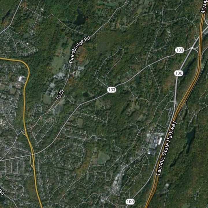 A stretch of Route 133 on the New Castle/Ossining border is closed in both directions after an accident in which a utility pole went down, blocking the road.