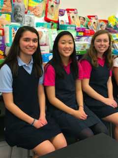 Stamford Students At Lauralton Hall Help With Diaper Drive For Nonprofit