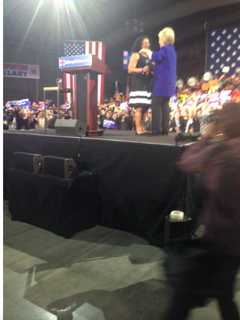 Student From Mercy College Introduces Hillary Clinton