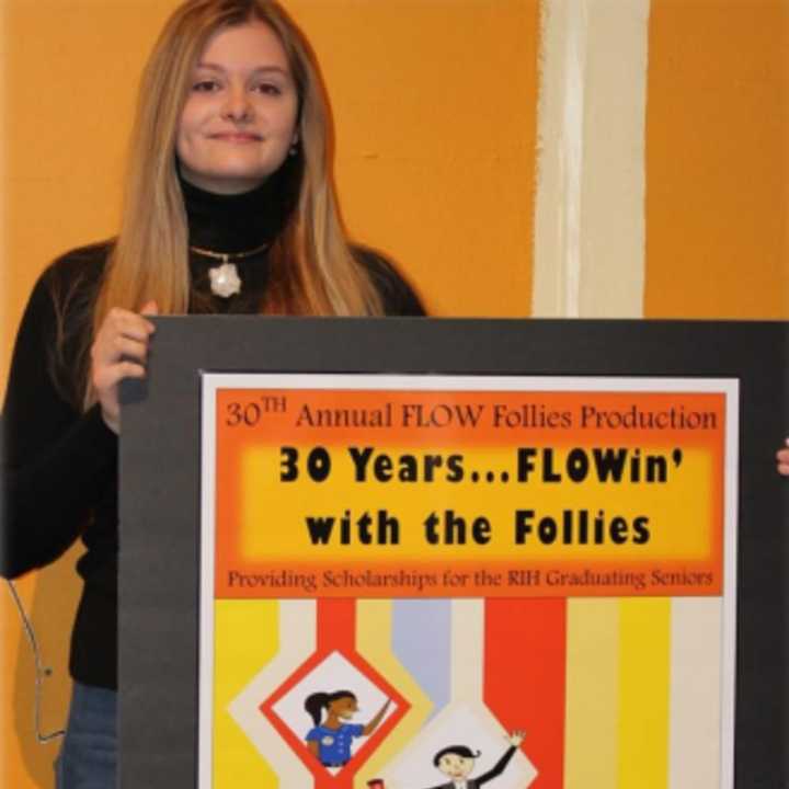 Ramapo High&#x27;s Hailey Meyer won the FLOW Follies poster contest.