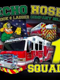 Shelton's Echo Hose Hook & Ladder To Hold Recycling, Food Drive