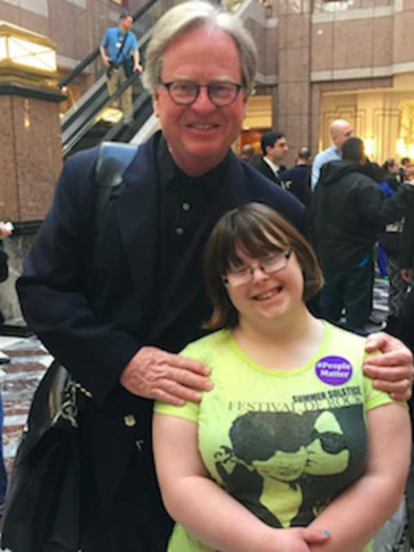 Greenwich-Based Abilis Protests Budget Cuts At State House During Lobby Day