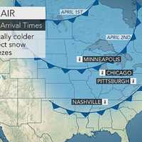 <p>Temperatures as low as 30 degrees below normal will affect parts of the Midwest and East the first week in April.</p>