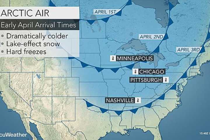 Polar Vortex Will Bring Plunging Temps To Parts Of East In Early April