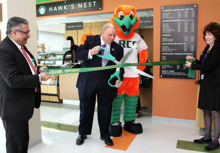 Students and employees can now enjoy a cup of Starbucks coffee with the opening of the new Hawk&#x27;s Nest cafe on the Sufferen campus of RCC. The grand opening /ribbon cutting was earlier this week.