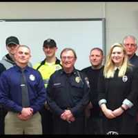 <p>Members of the Brookfield Police Department</p>