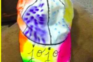 Tie-Dye Baseball Hats At Englewood Library