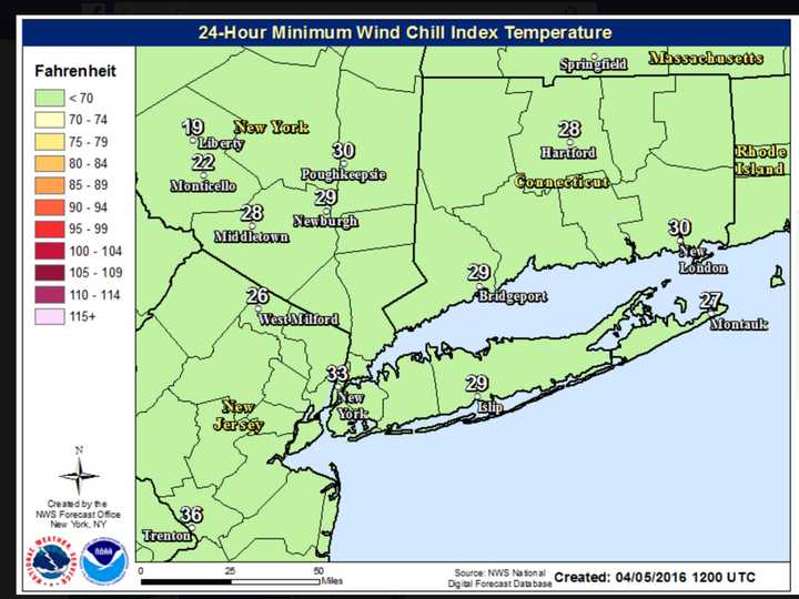 A look at wind chills Tuesday and Tuesday night.