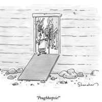 <p>Page 43 of the April 11 issue of New Yorker featured this cartoon, titled &quot;Poughkeepsie!&quot;</p>