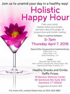 Meridian Wellness Center Sets Up For Holistic Happy Hour In Stamford