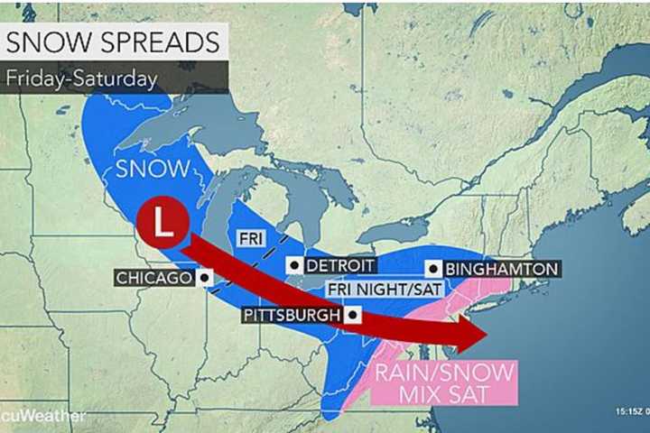 Yorktown Could See 3 Inches Of Snow Saturday