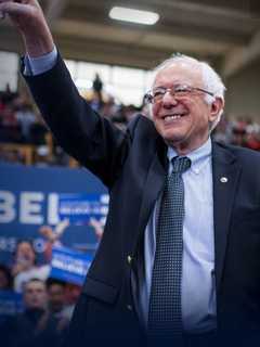 Presidential Contender Bernie Sanders Holds Rally In Hudson Valley
