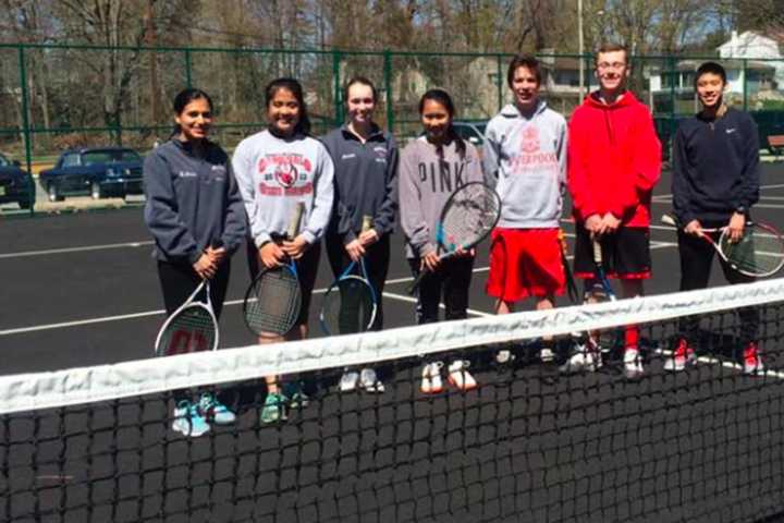 Pompton Lakes Students Volunteer For Tennis Clinic