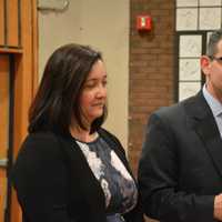 <p>Dr. Christopher Manno was joined at Wednesday&#x27;s Bedford Central school board meeting with his wife, Melissa. The two were present for Manno&#x27;s appointment as the district&#x27;s schools superintendent.</p>