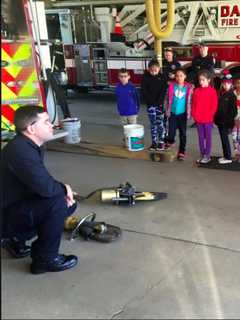 Students From Shelter Rock School Visit The Danbury Fire Department