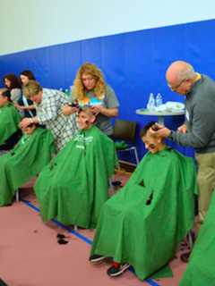 Stamford Group Shave Their Heads In Support Of Pediatric Cancer Research