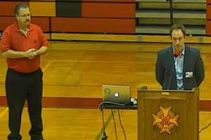 Bergen Catholic Alumni Speak Fire Safety To Students