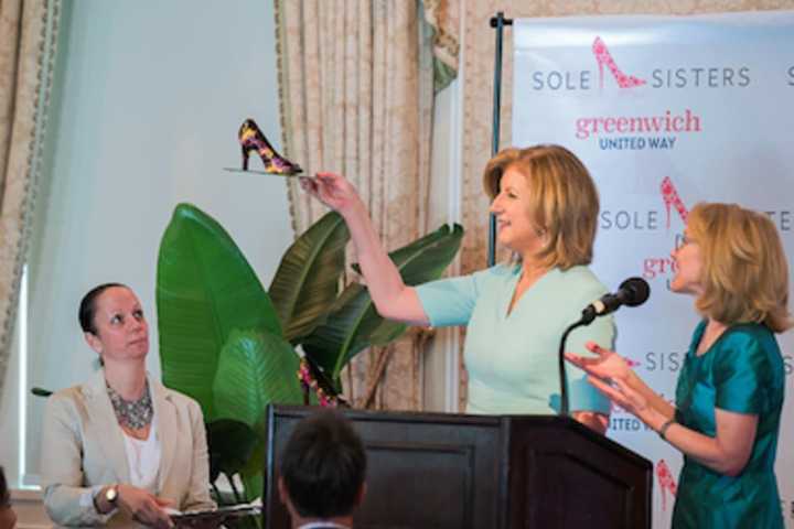 Author Arianna Huffington Speaks At 'Sole Sisters' Greenwich Charity Lunch