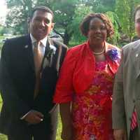 <p>Teaneck Council Member Mohammed Hameeduddin, Former Mayor Lizette Parker and Deputy Mayor Elie Katz.</p>