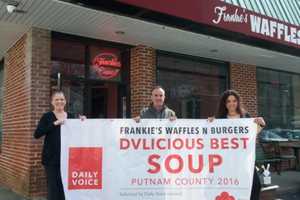 Hooded Bandits Steal DVlicious Contest Winner's Banner From Mahopac Eatery