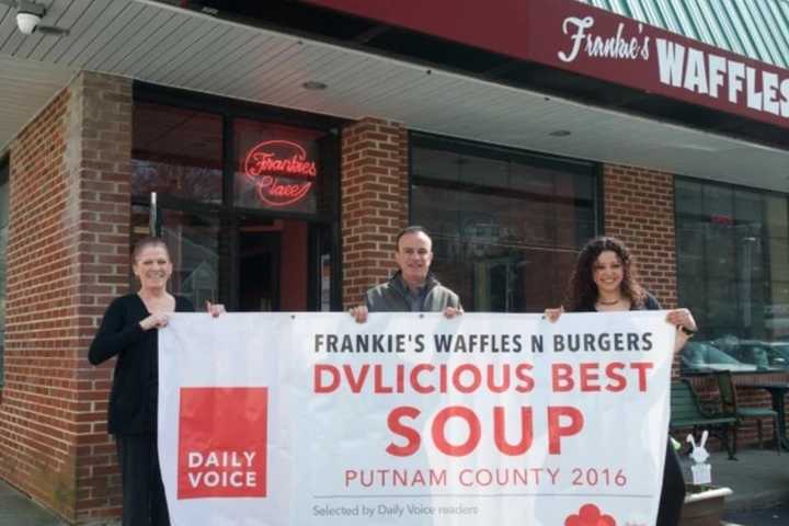 Hooded Bandits Steal DVlicious Contest Winner's Banner From Mahopac Eatery