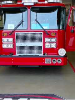 Members Of Stamford's Fire Apparatus Committee Check Out New Engine