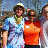 <p>Bobby Gibbons, Jackque Markes and Charlie Tait during the Kyle A. Markes Day of Service April 16</p>