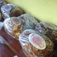 <p>Challahs ready for sale at The Challah Fairy in New City.</p>