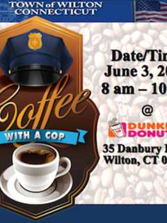 Join Wilton Police For Coffee With A Cop At Dunkin' Donuts
