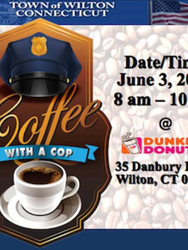 Join Wilton Police For Coffee With A Cop At Dunkin' Donuts