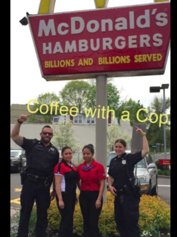 Enjoy 'Coffee With A Cop' At McDonald's In Greenwich