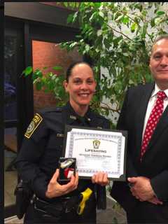 Trumbull Police Officer Honored For Saving Choking Victim While Off Duty